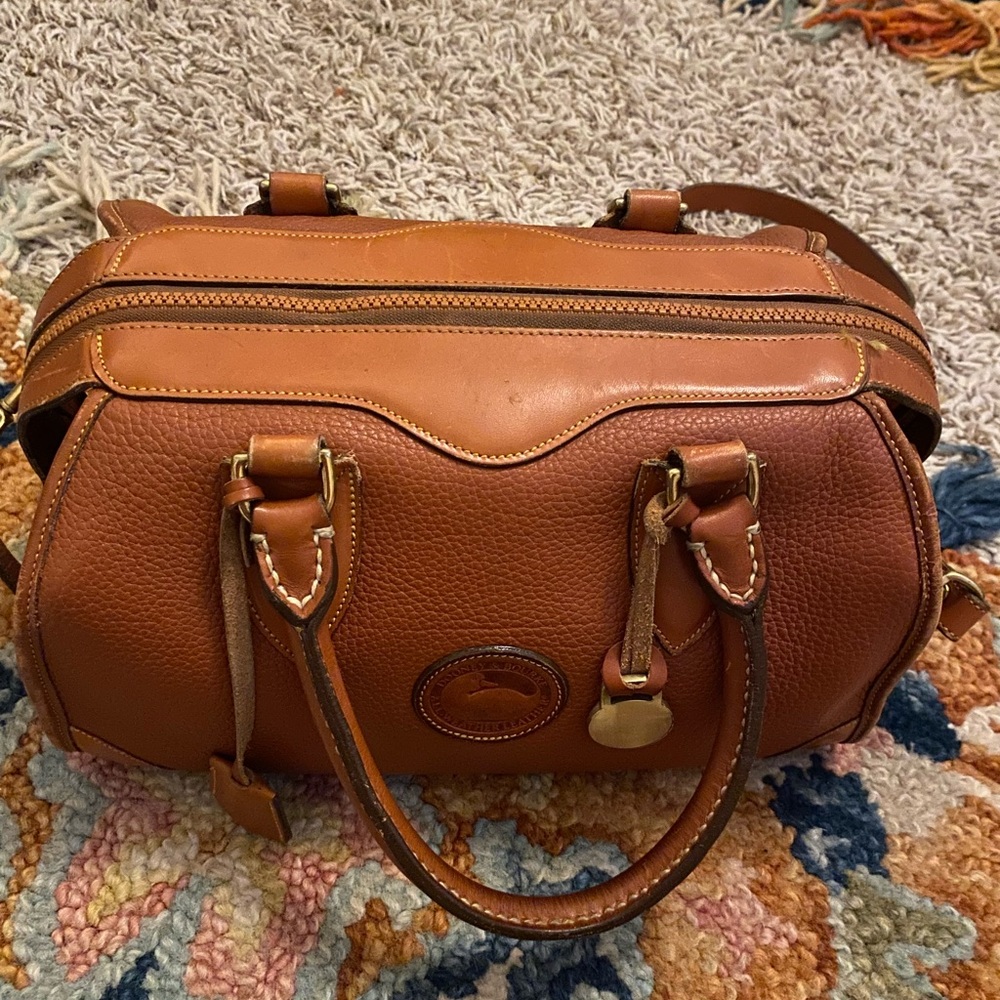 Dooney & Bourke Brown all weather leather bag